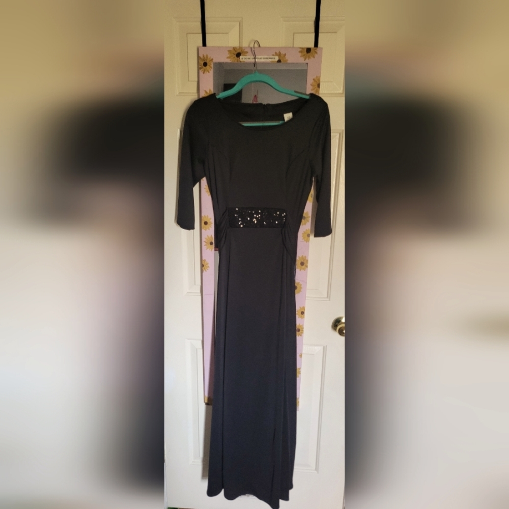 Black floor length dress, women's size 10